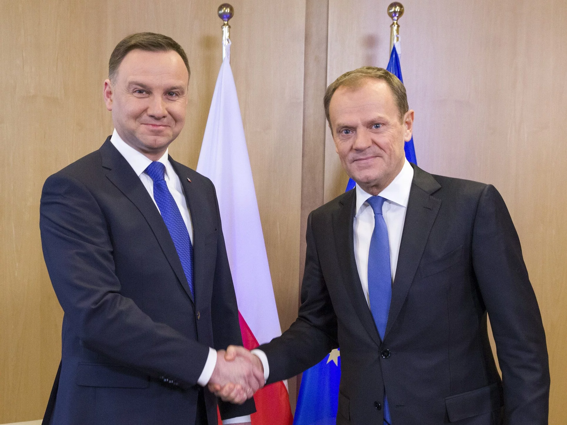 Andrzej Duda i Donald Tusk