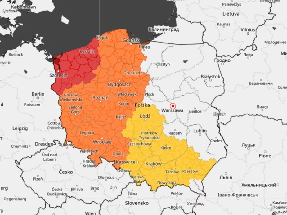 Prognoza zagrożeń meteorologicznych od IMGW – ostrzeżenia przed upałami.