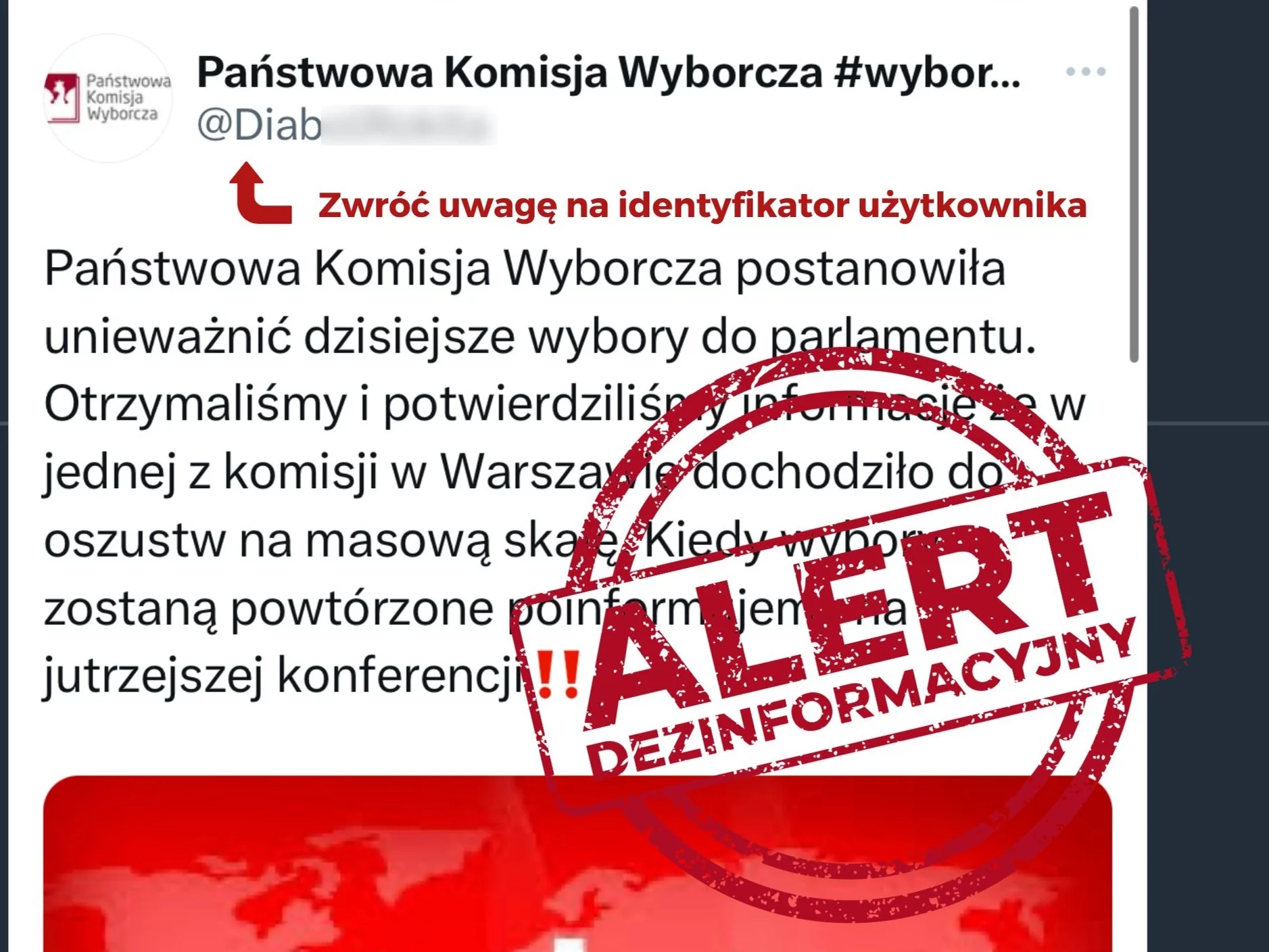 Fałszywy tweet PKW