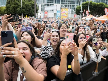 Fani k-popu w Los Angeles