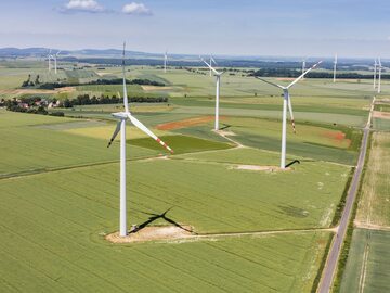 Farmy wiatraków w Lasowicach
