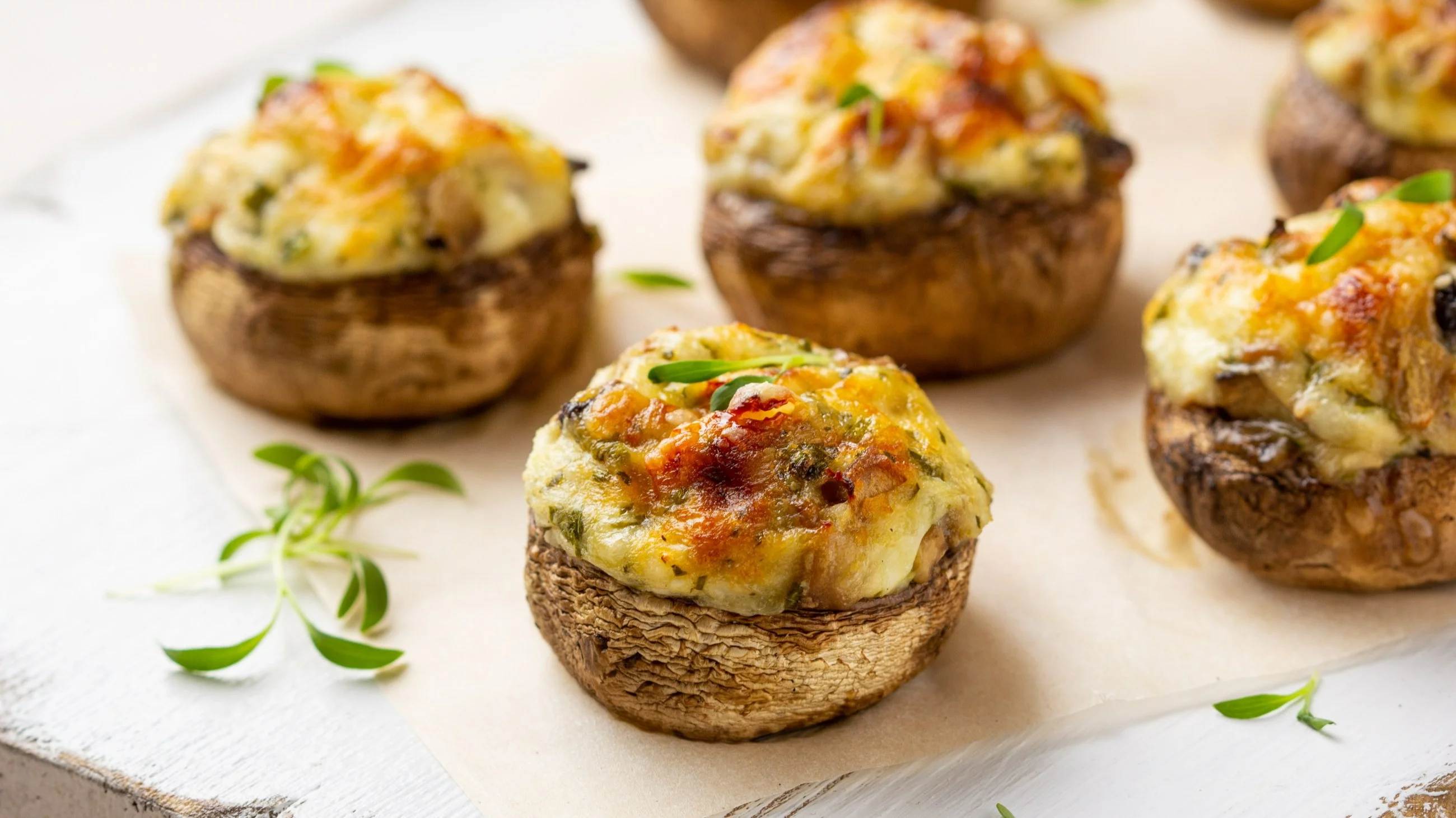 Faszerowane pieczarki