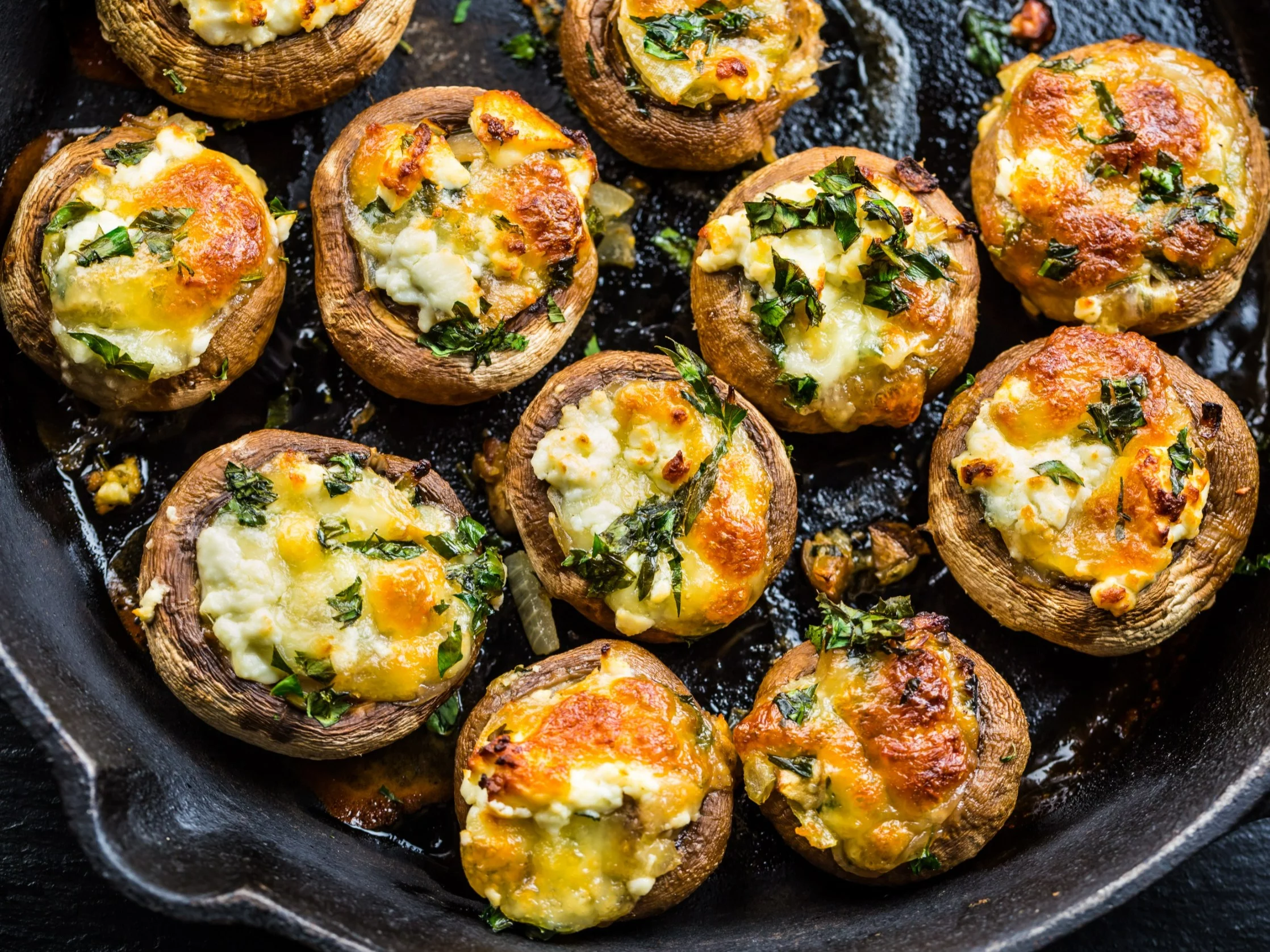 Faszerowane pieczarki