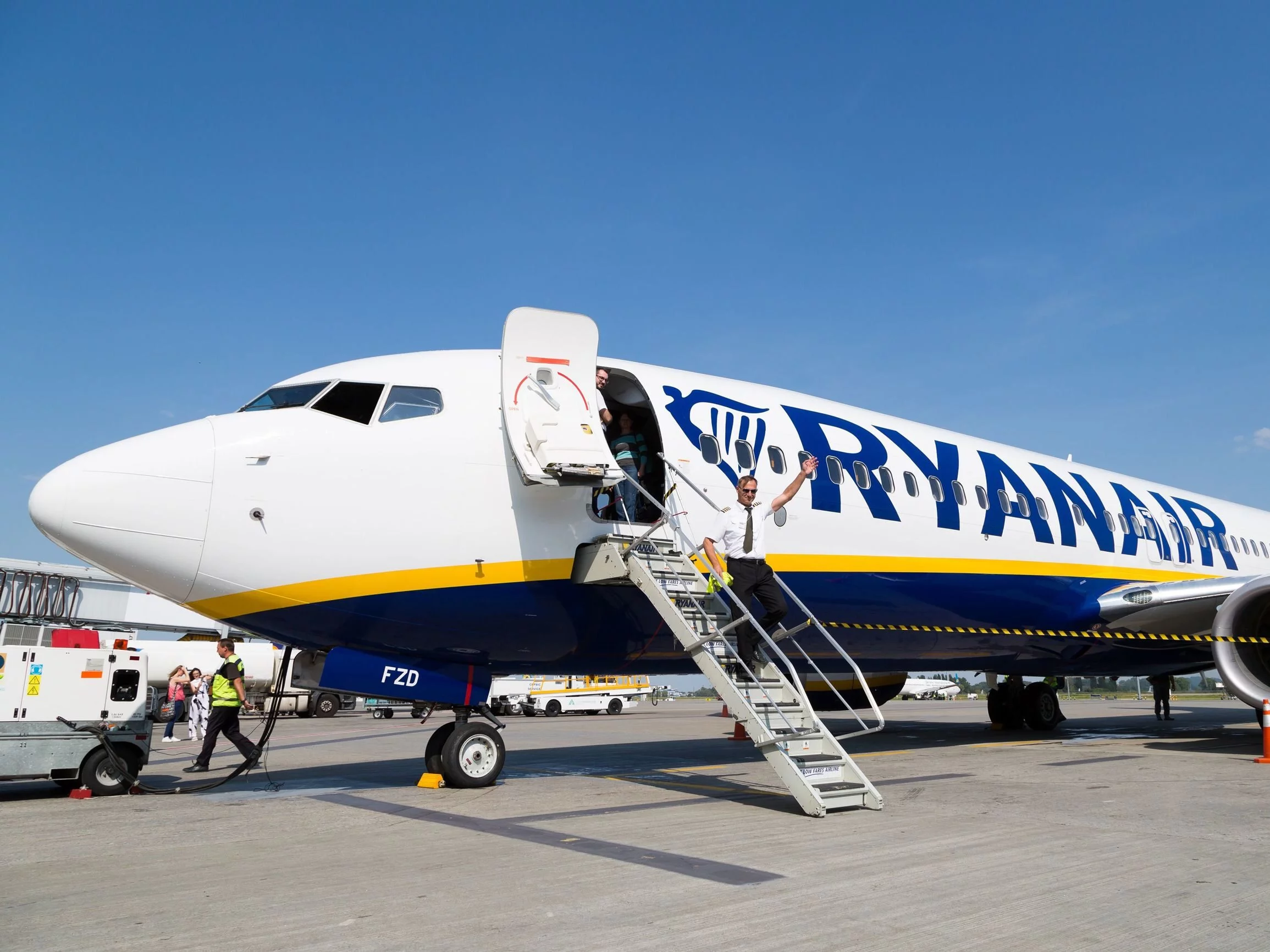 Samolot linii lotniczych Ryanair