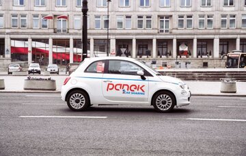 Fiat 500 w Panek Car Sharing