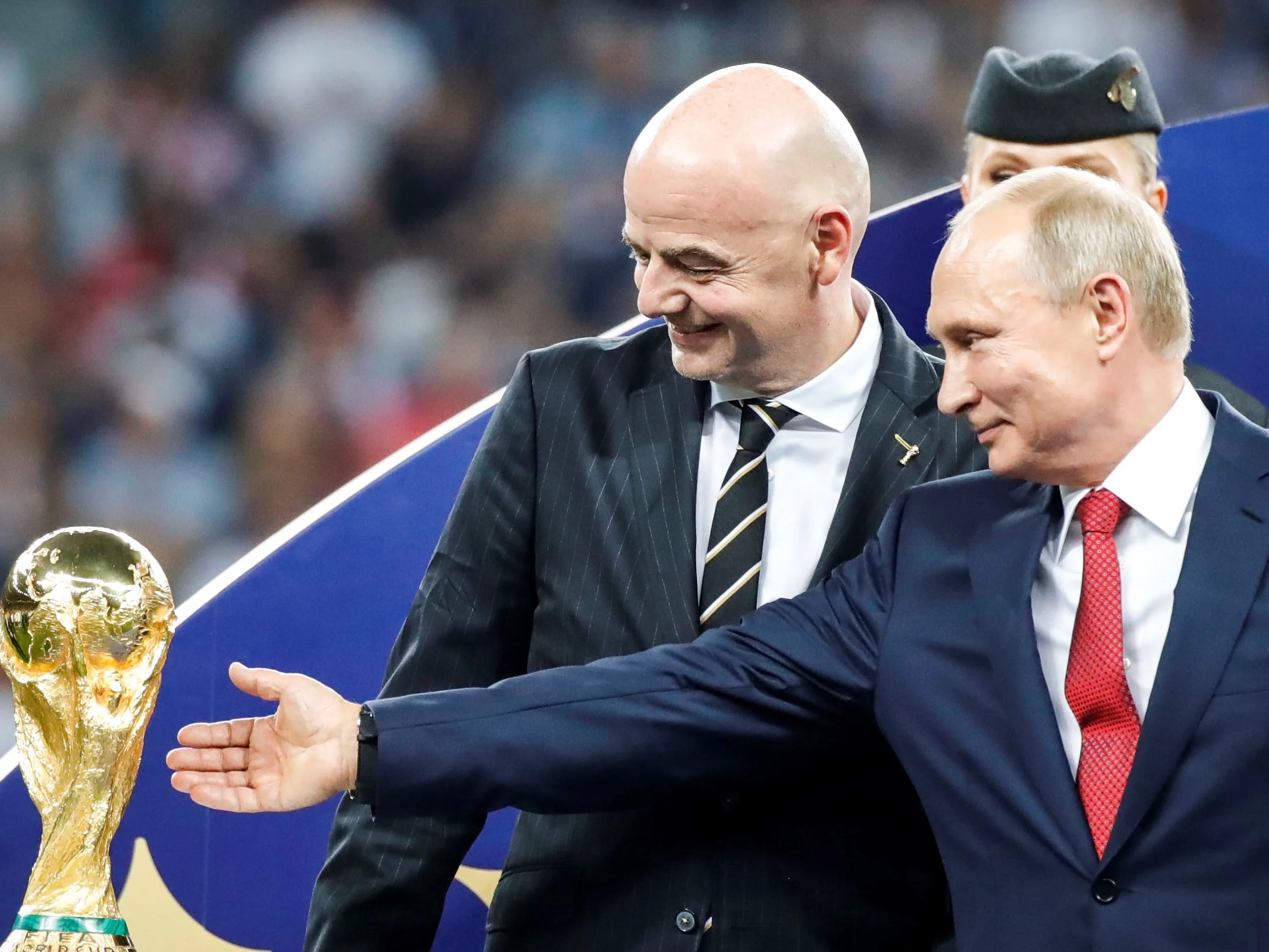 Gianni Infantino i Władimir Putin