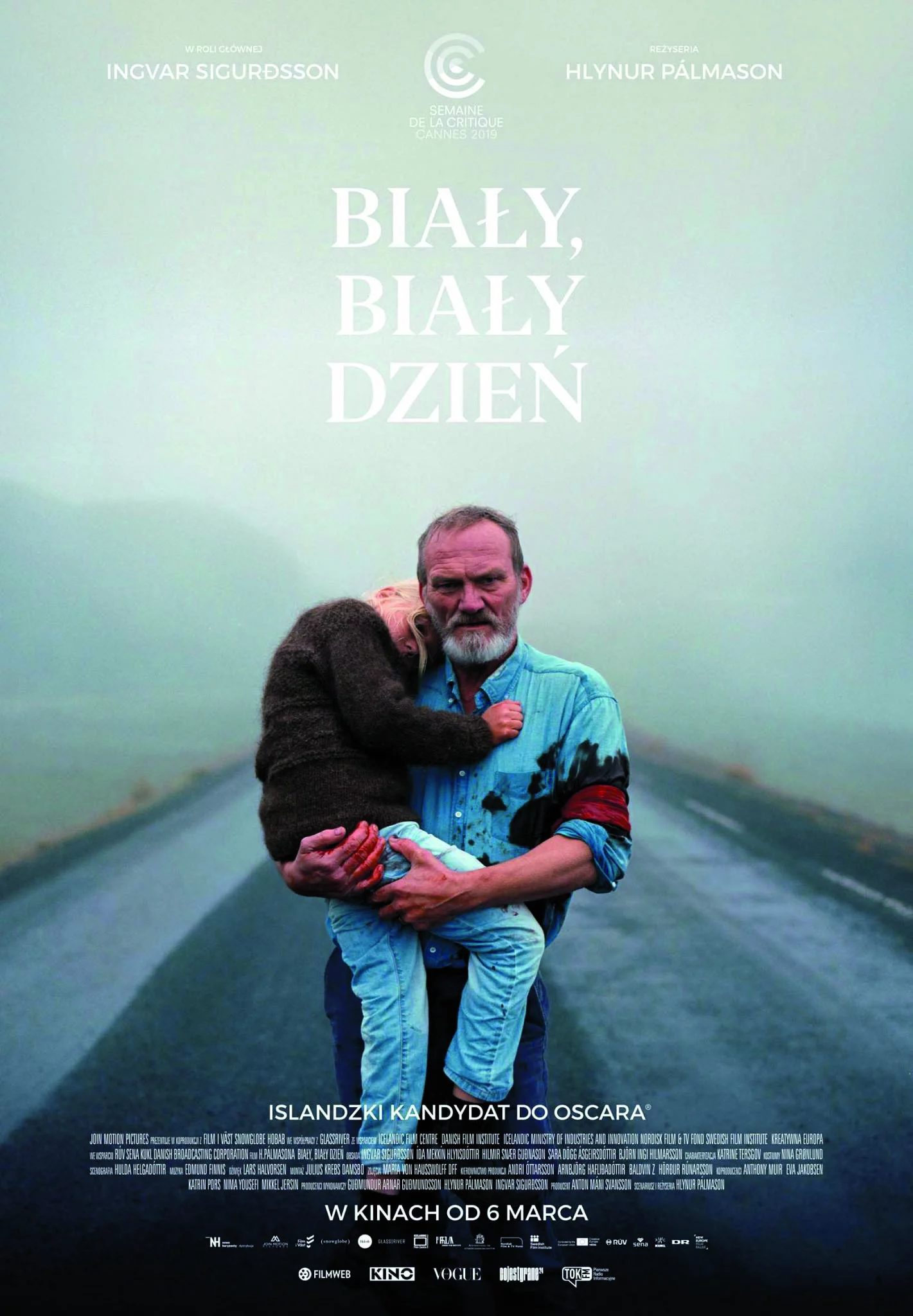 Plakat filmu „Biały, biały dzień”