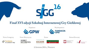 Finał XVI edycji Szkolnej Internetowej Gry Giełdowej