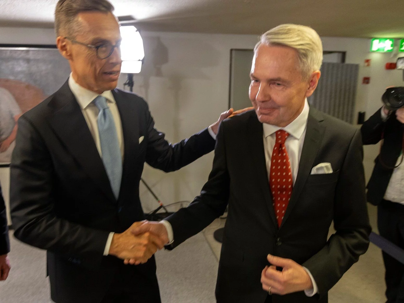 Alexander Stubb (z lewej) oraz Pekka Haavisto