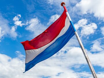 Flaga Holandii. Zdjęcie poglądowe