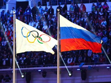 Flaga igrzysk olimpijskich i Rosji