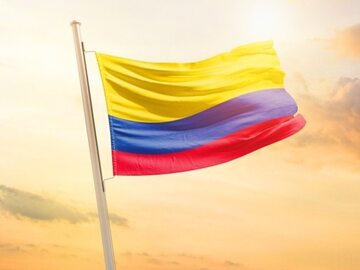 Flaga Kolumbii. Zdjęcie poglądowe