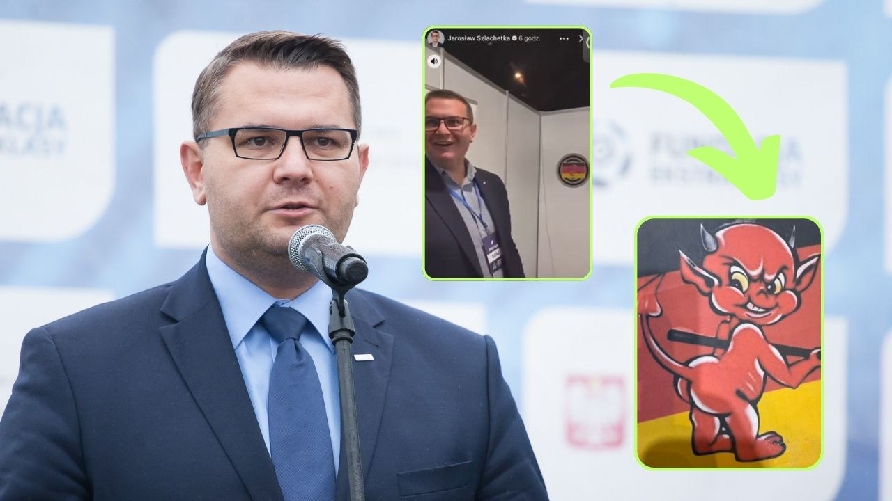 Burmistrz z PiS celował w niemiecką flagę? Wideo niesie się po sieci. Ostra reakcja