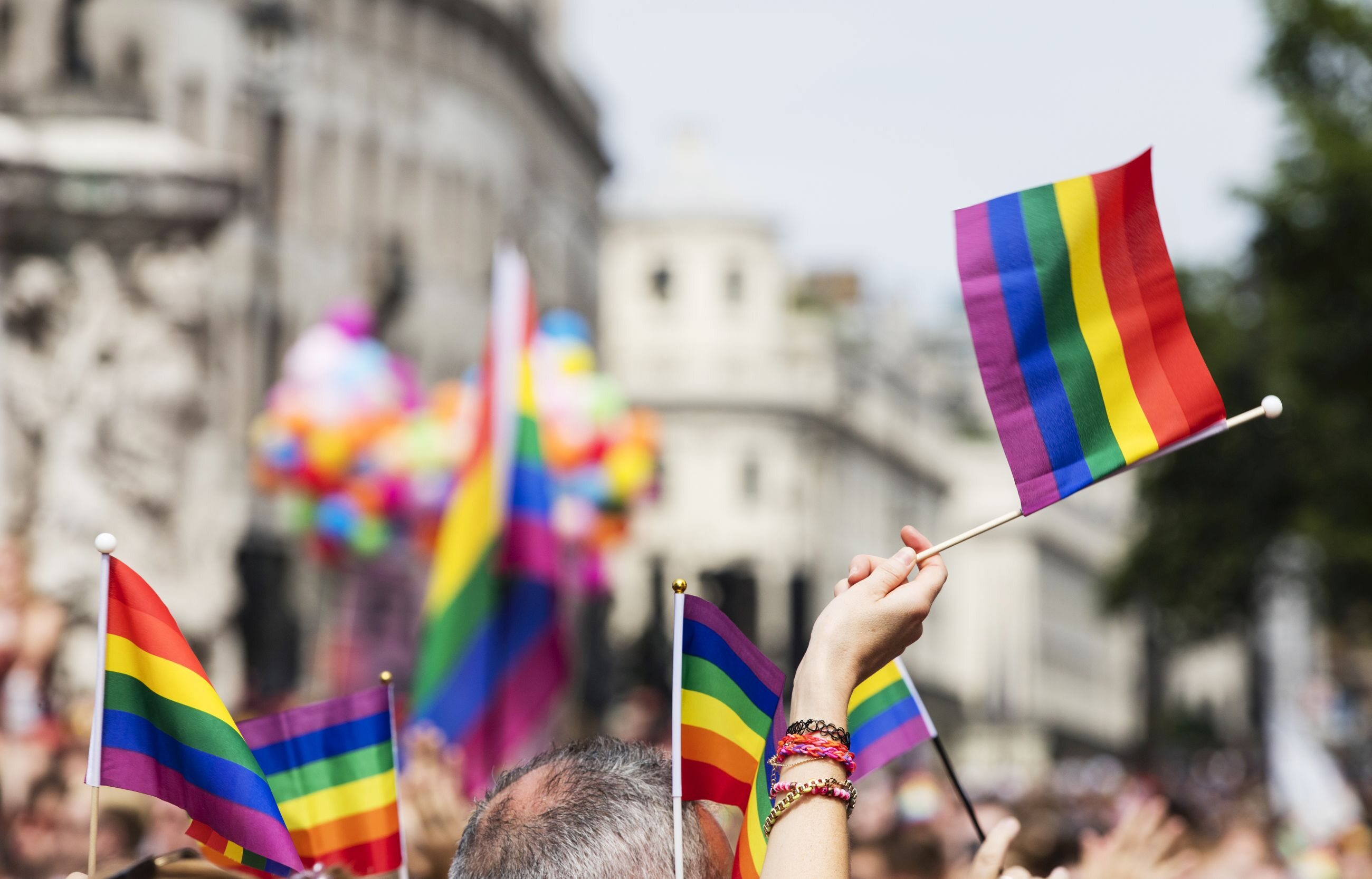 Flagi LGBT, zdjęcie ilustracyjne