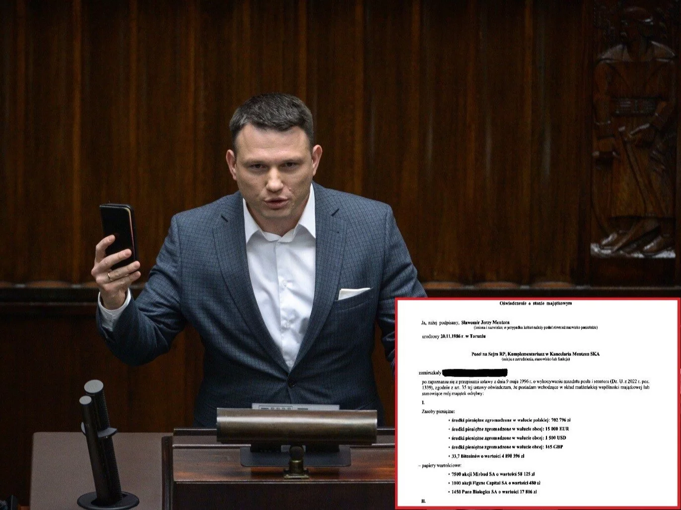Sławomir Mentzen w Sejmie