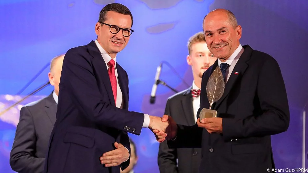 Mateusz Morawiecki z premierem Słowenii