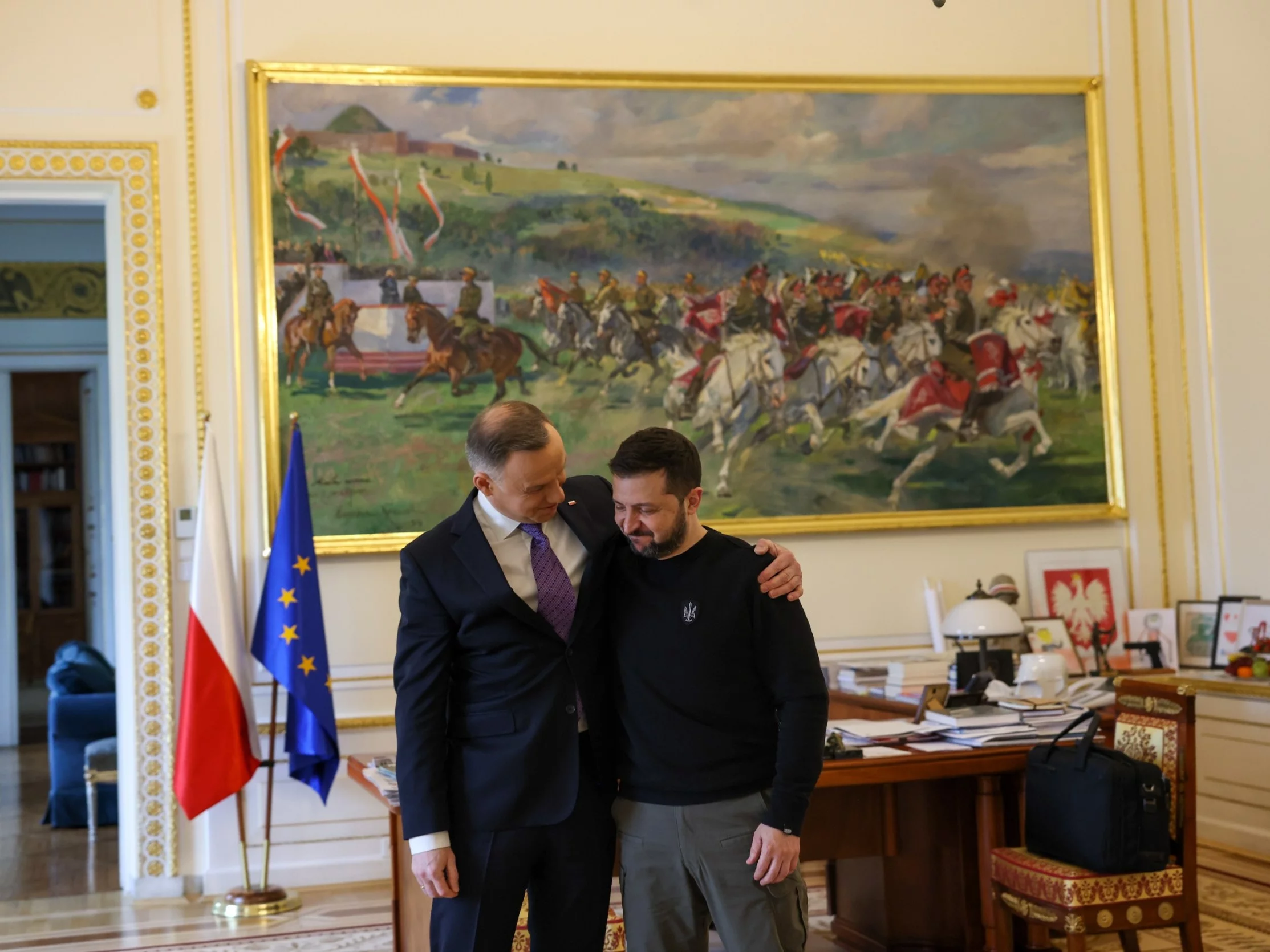 Andrzej Duda i Wołodymyr Zełenski