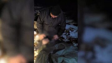 Fragment nagrania białoruskich służb, na którym rzekomo widać Syryjczyka i ciało jego córki