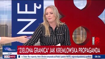 Fragment programu „Minęła 8” na antenie TVP Info