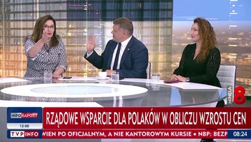 Fragment programu „Minęła 8” w TVP Info