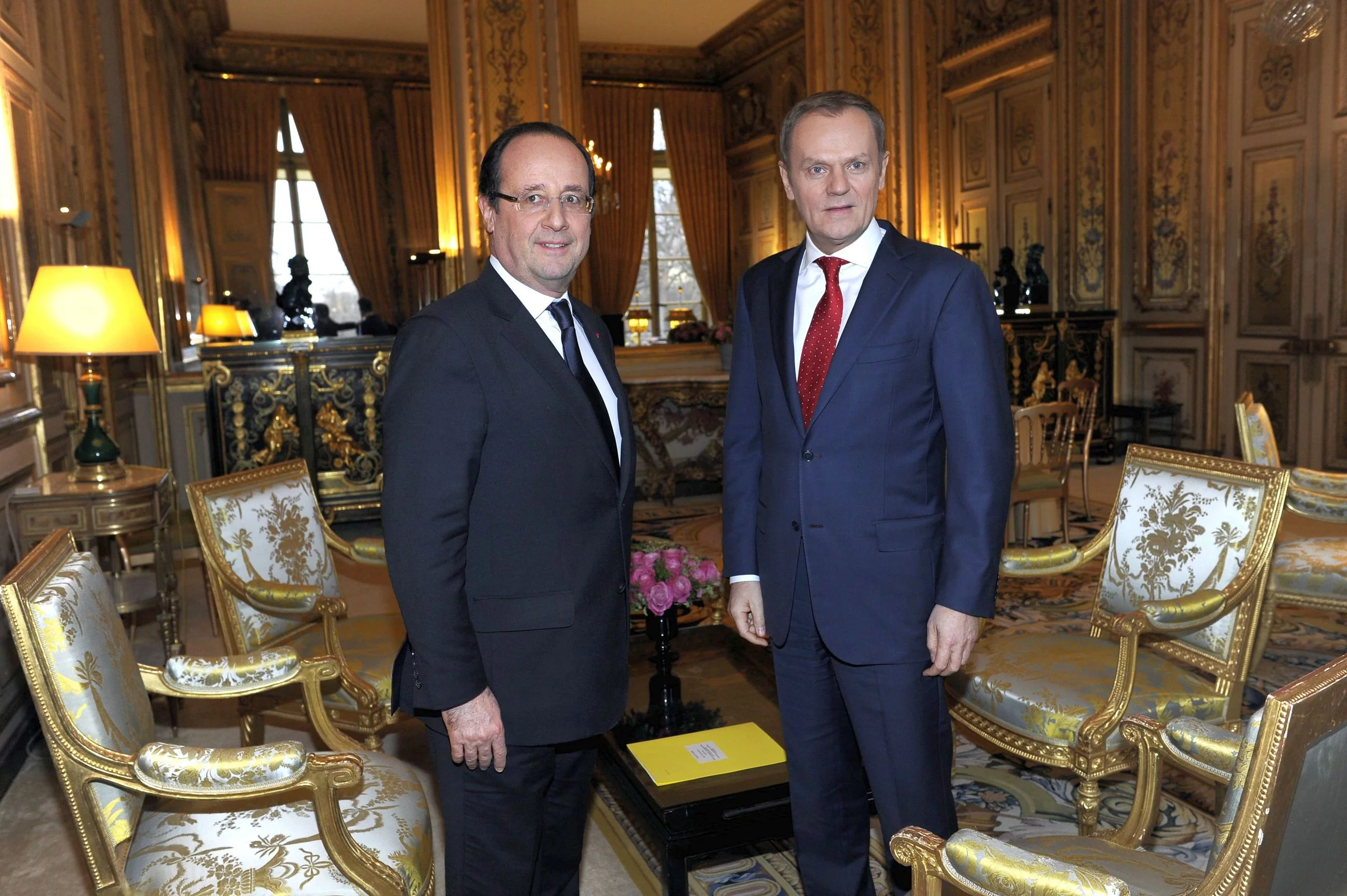 Donald Tusk i Francois Hollande