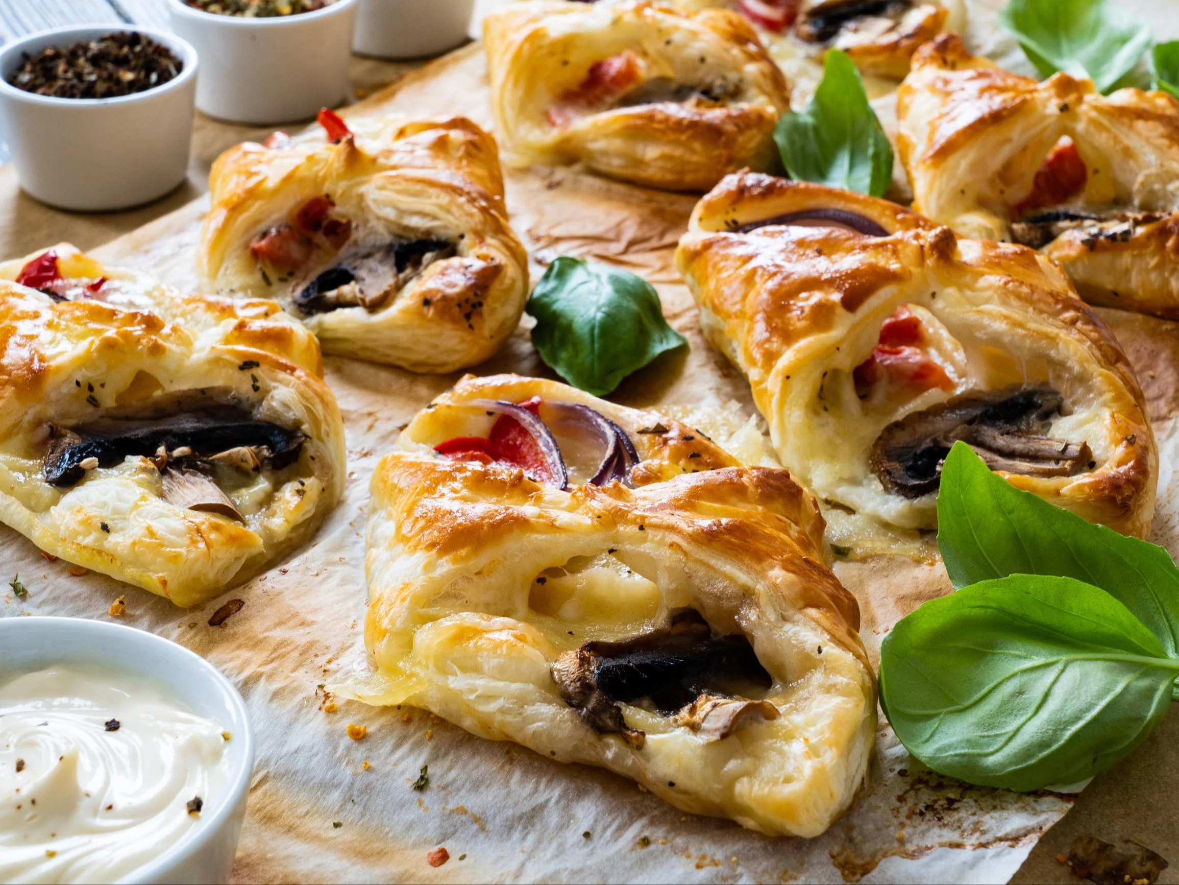 Kieszonki z ciasta francuskiego