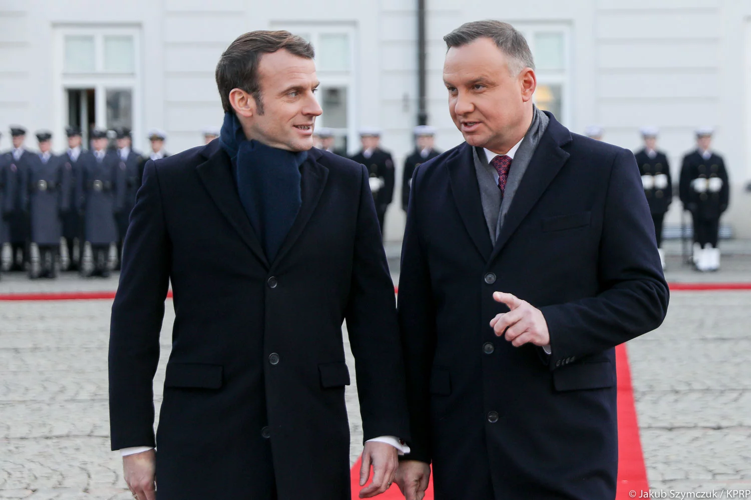 Emmanuel Macron i Andrzej Duda