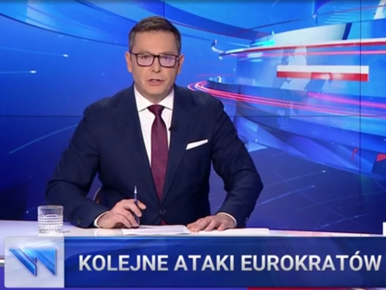 Michał Adamczyk w „Wiadomościach” TVP