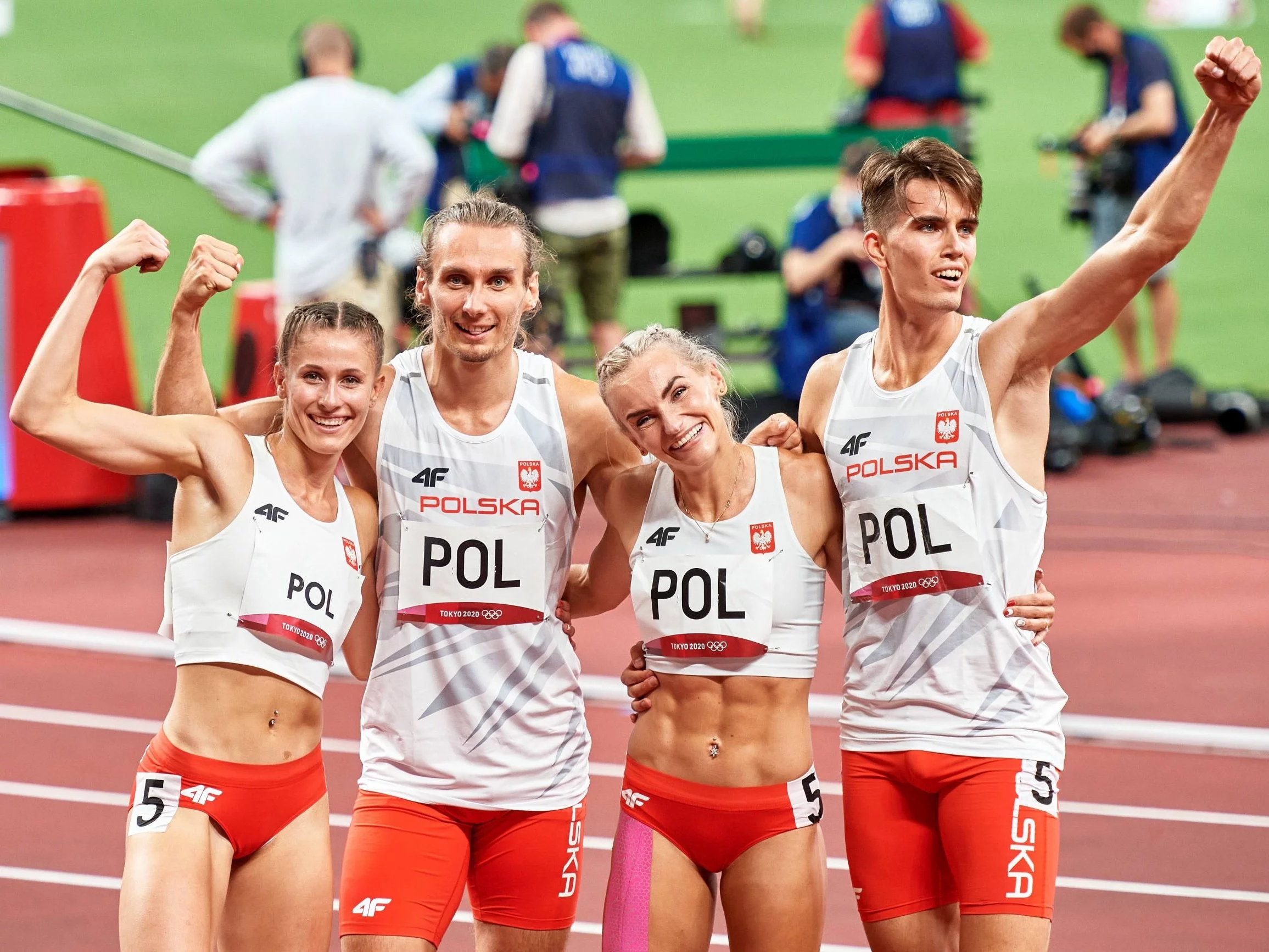 Natalia Kaczmarek, Karol Zalewski, Justyna Święty-Ersetic i Kajetan Duszyński