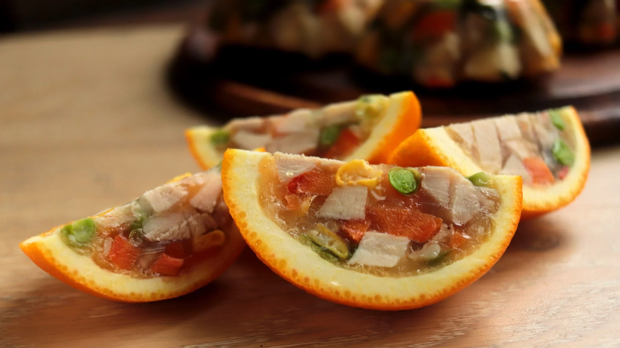 Galareta w pomarańczach