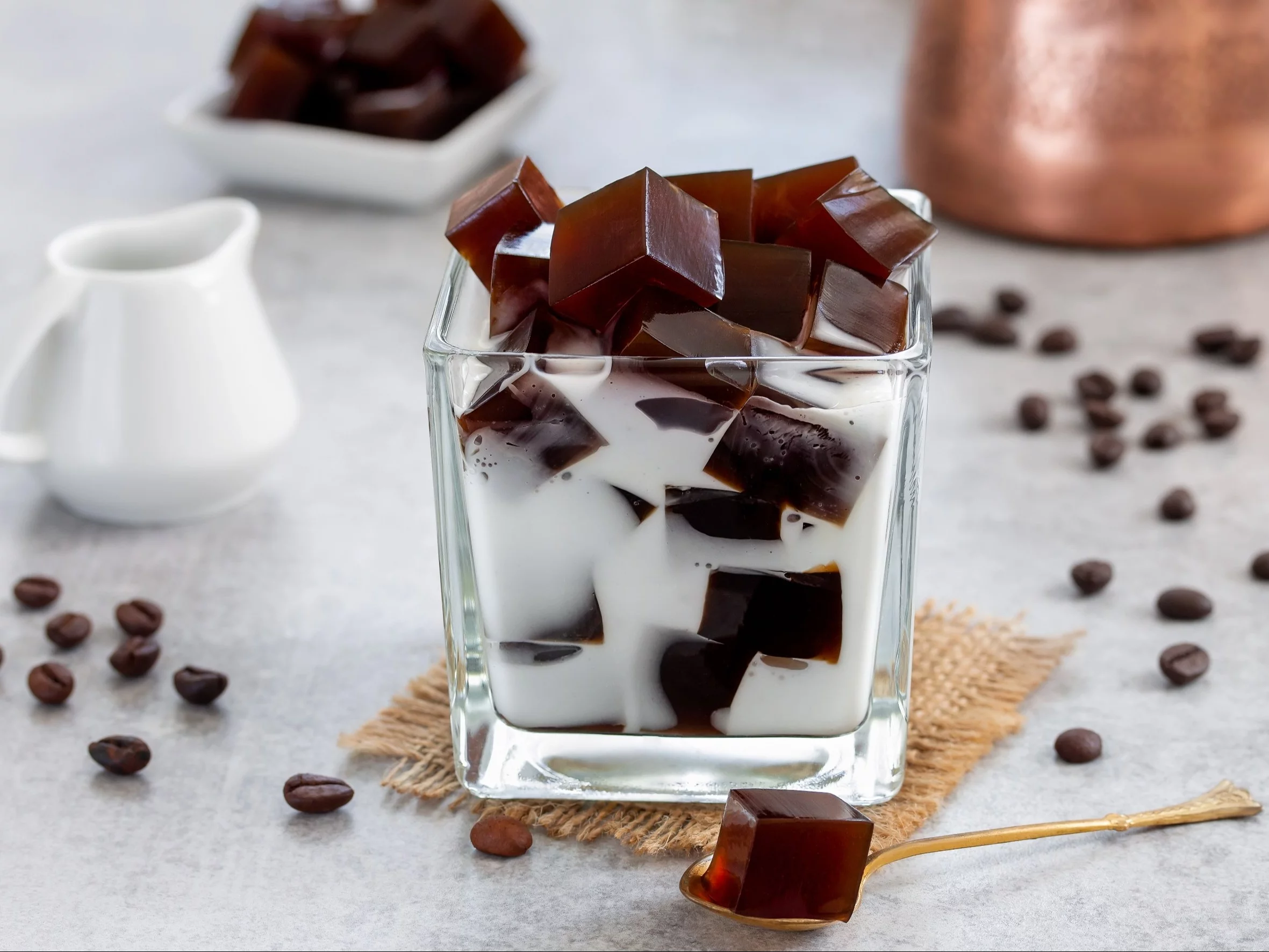 Galaretka kawowa (coffee jelly)