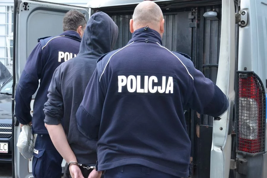 Zatrzymany przez policję mężczyzna