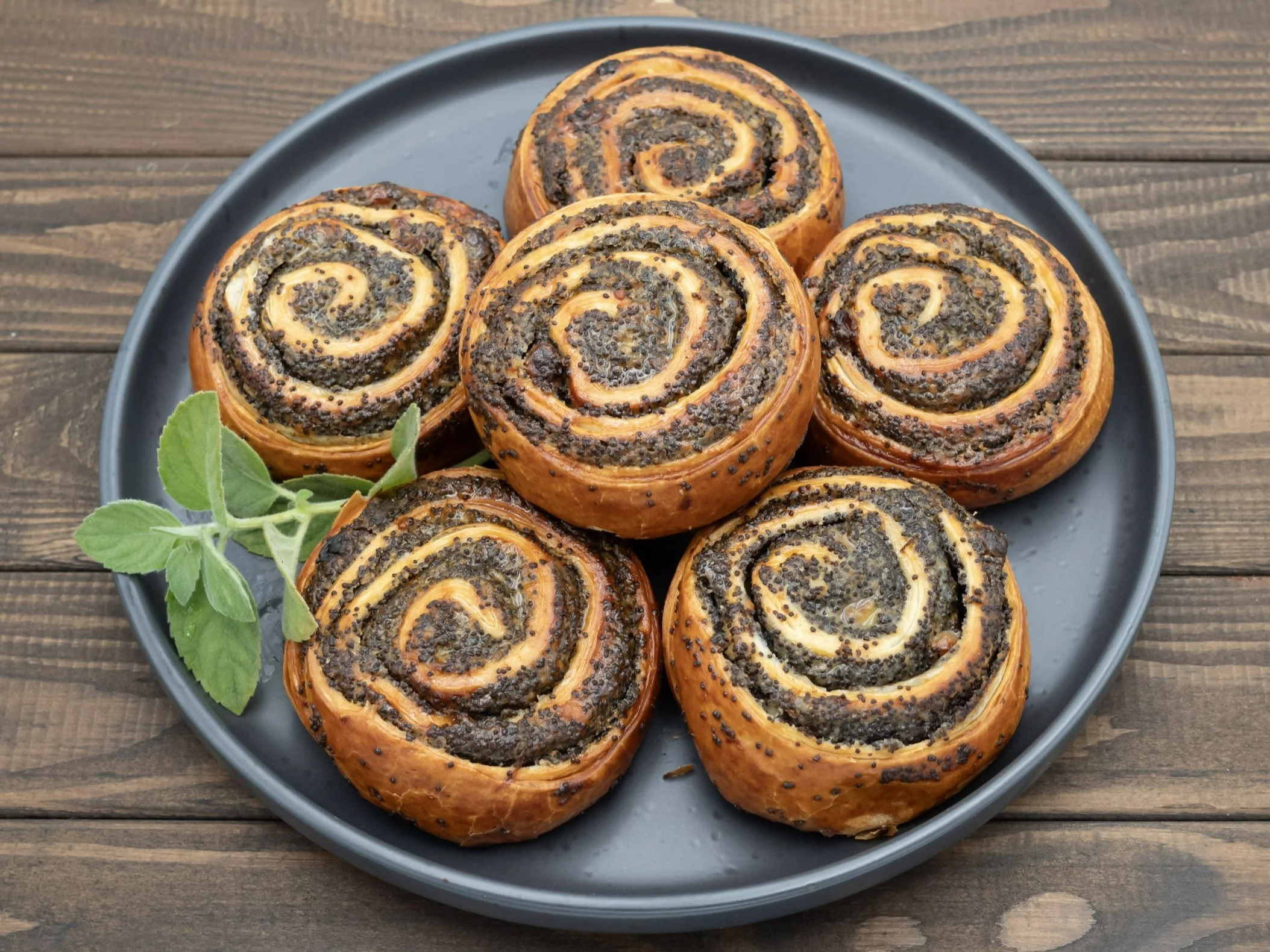 Francuskie ślimaczki z makiem