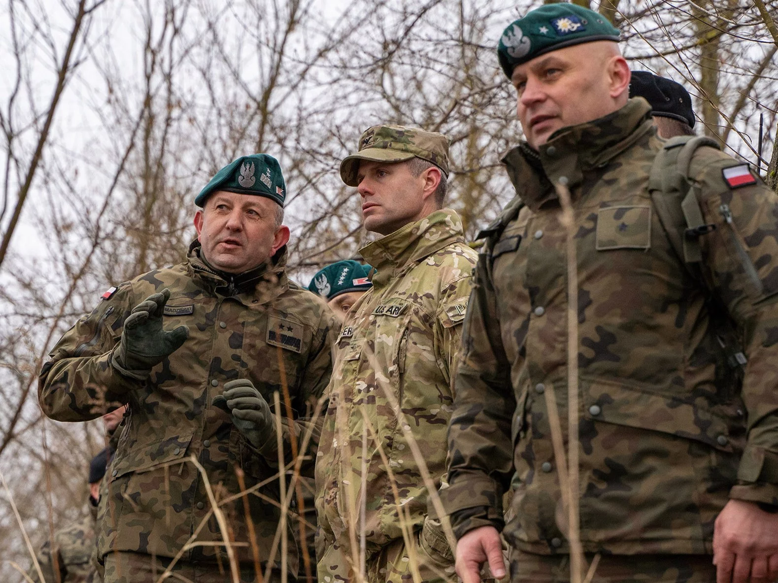 Gen. Jarosław Gromadziński podczas ćwiczeń z Amerykanami