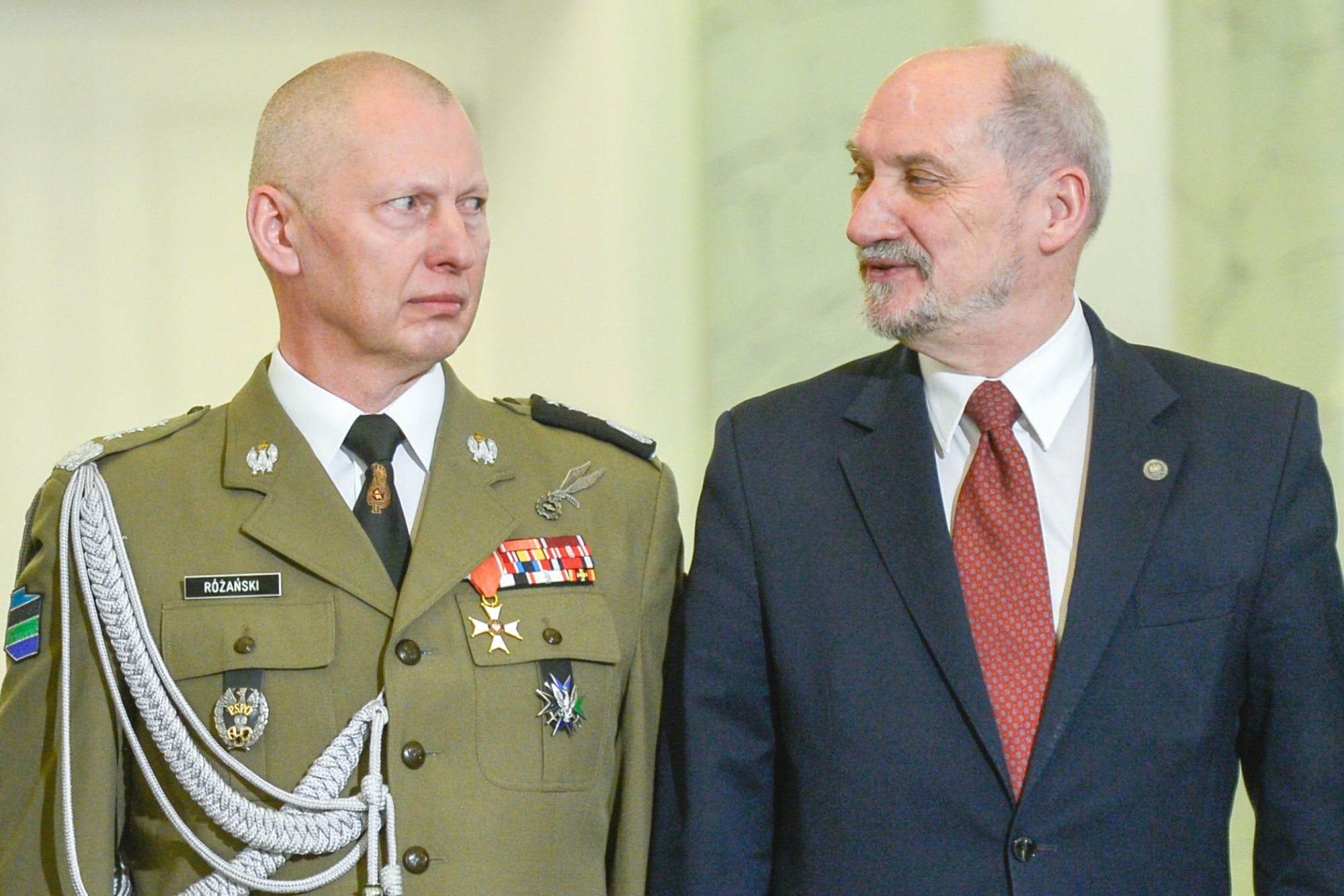 Gen. Mirosław Różański i Antoni Macierewicz