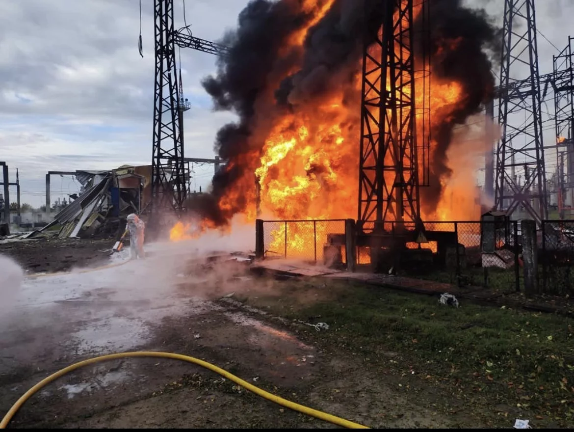 Atak rosyjskich wojsk na infrastrukturę Ukrainy