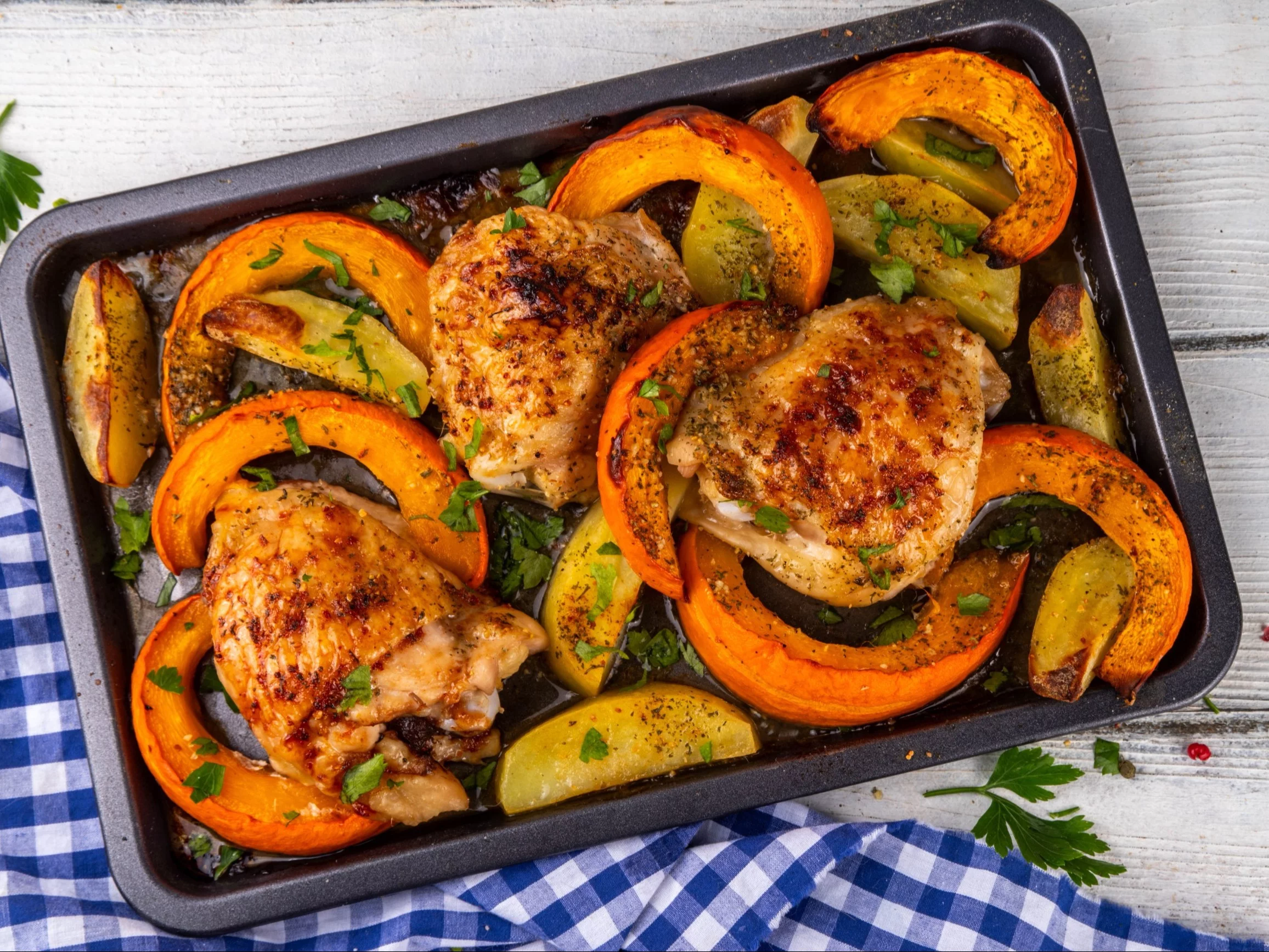 Pieczone udka z kurczaka