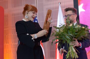 Georgette Mosbacher i Marcin Dzierżanowski