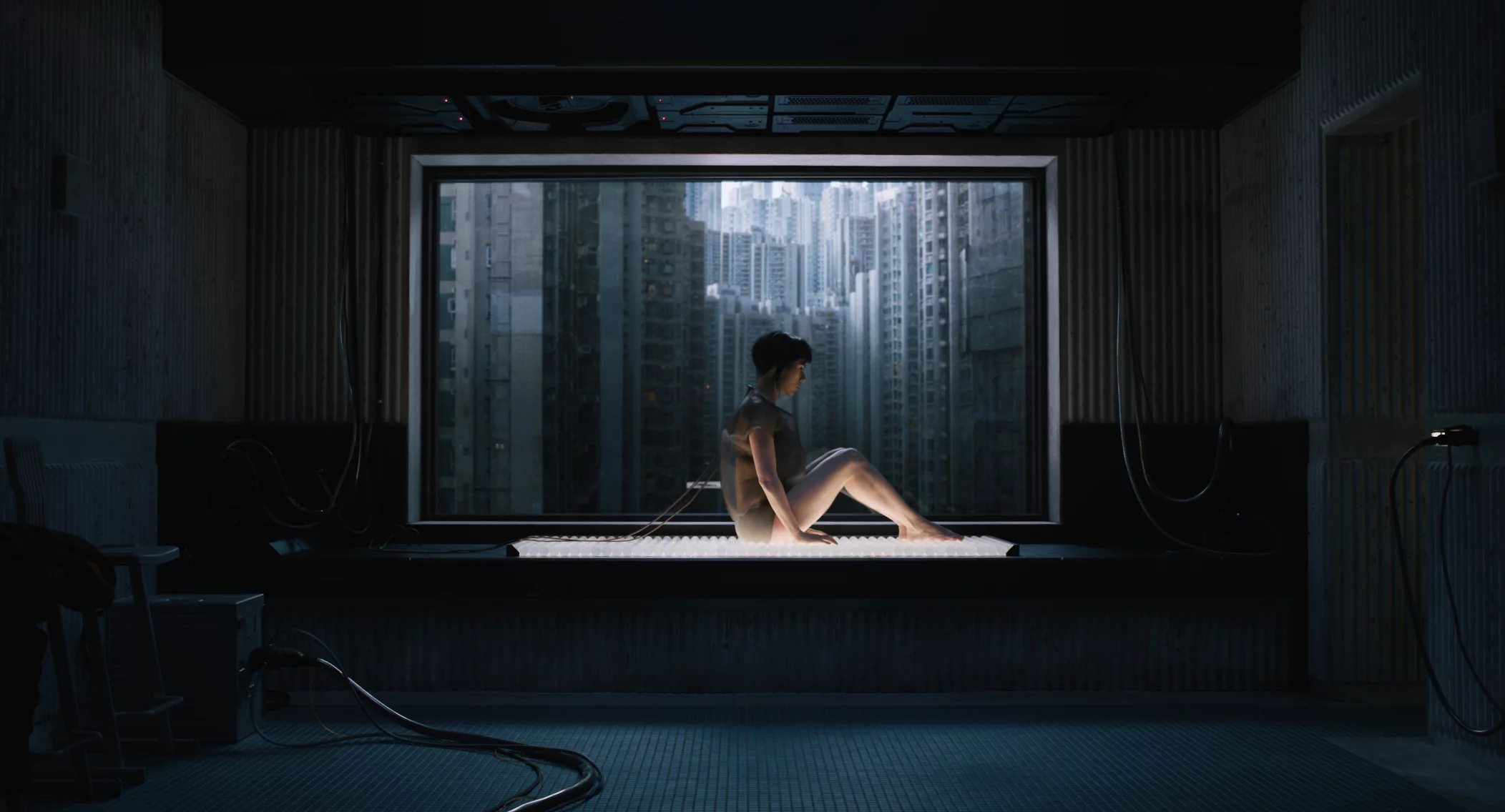 kadr z filmu "Ghost in the Shell" (2017)