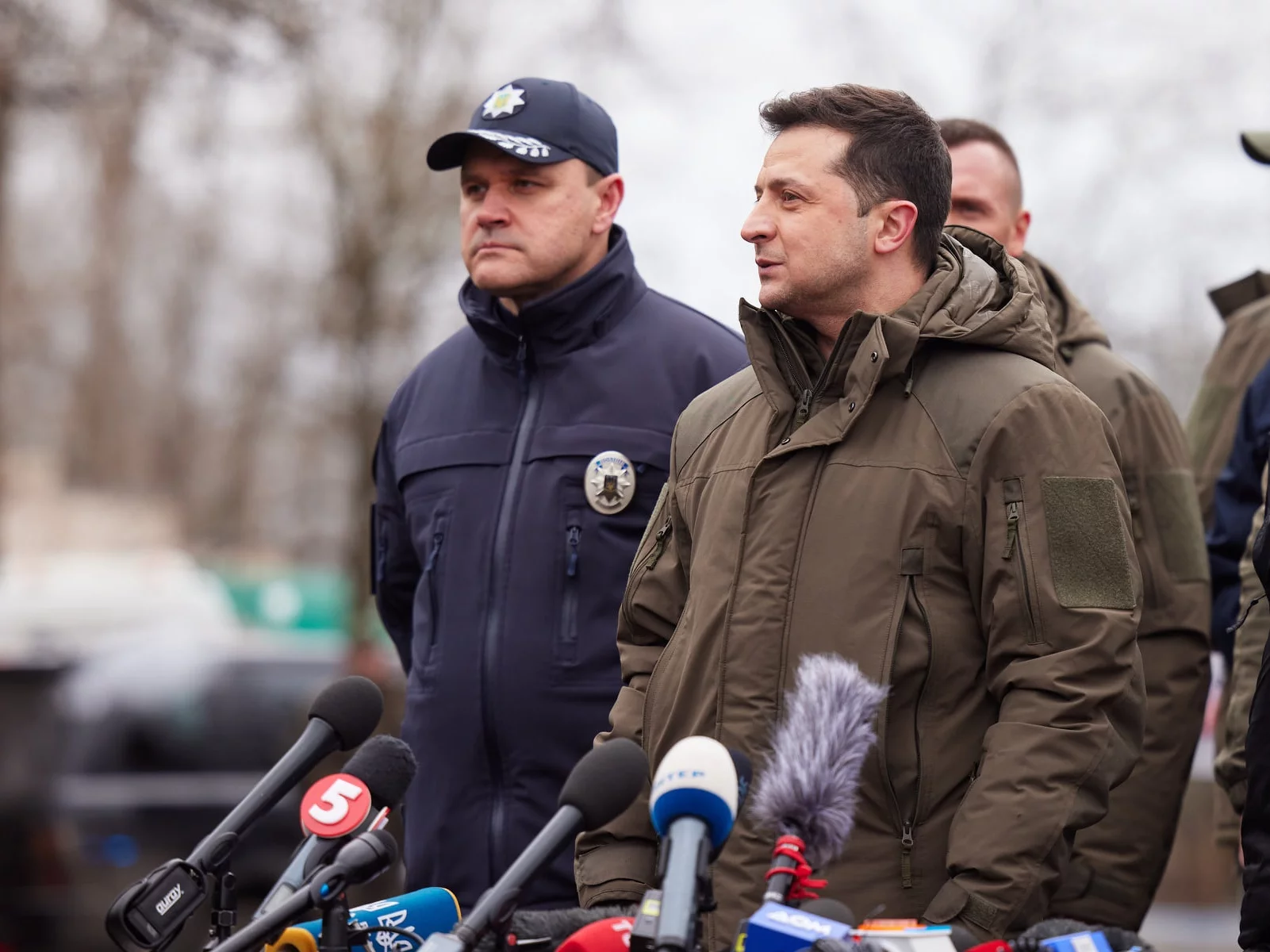 Wołodymyr Zełenski na poligonie w obwodzie chersońskim