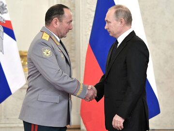 Giennadij Żidko i Władimir Putin