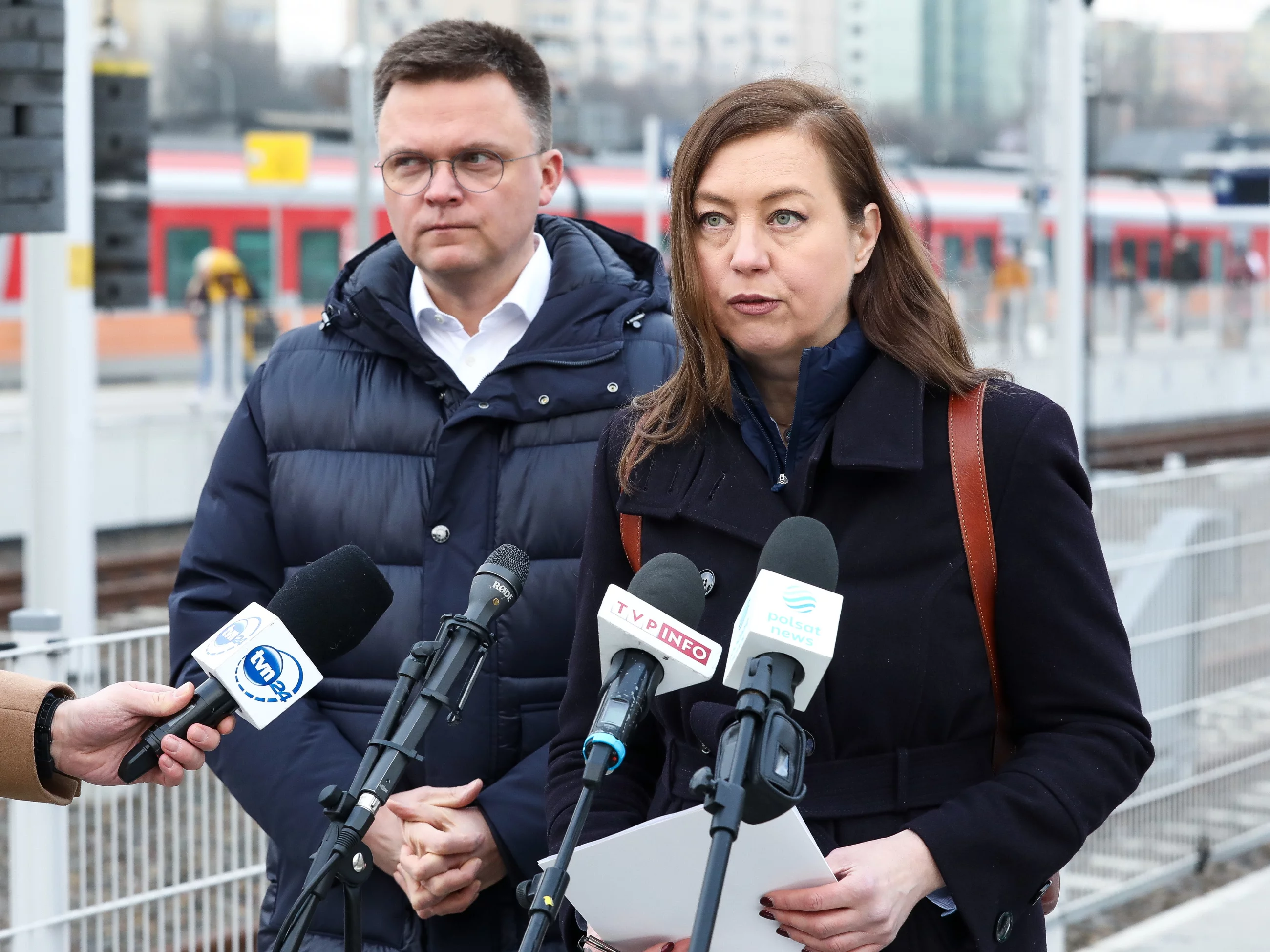 Szymon Hołownia i Hanna-Gill-Piątek, styczeń 2023 r.