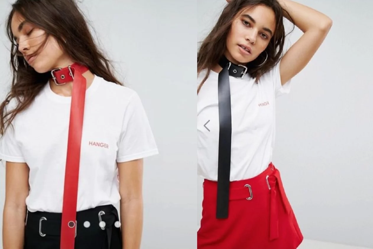 „Latex Flamer Choker” firmy Hanger