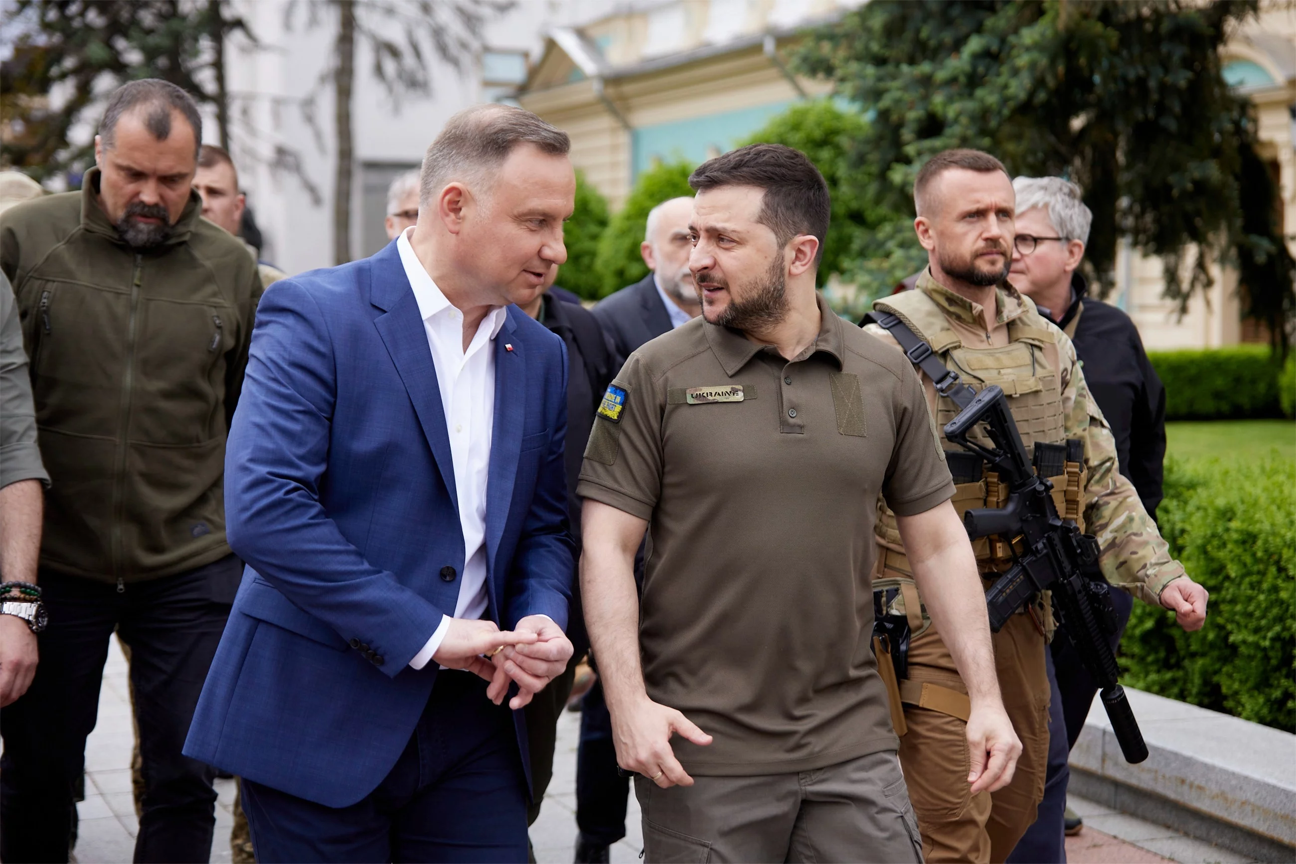 Andrzej Duda i Wołodymyr Zełenski