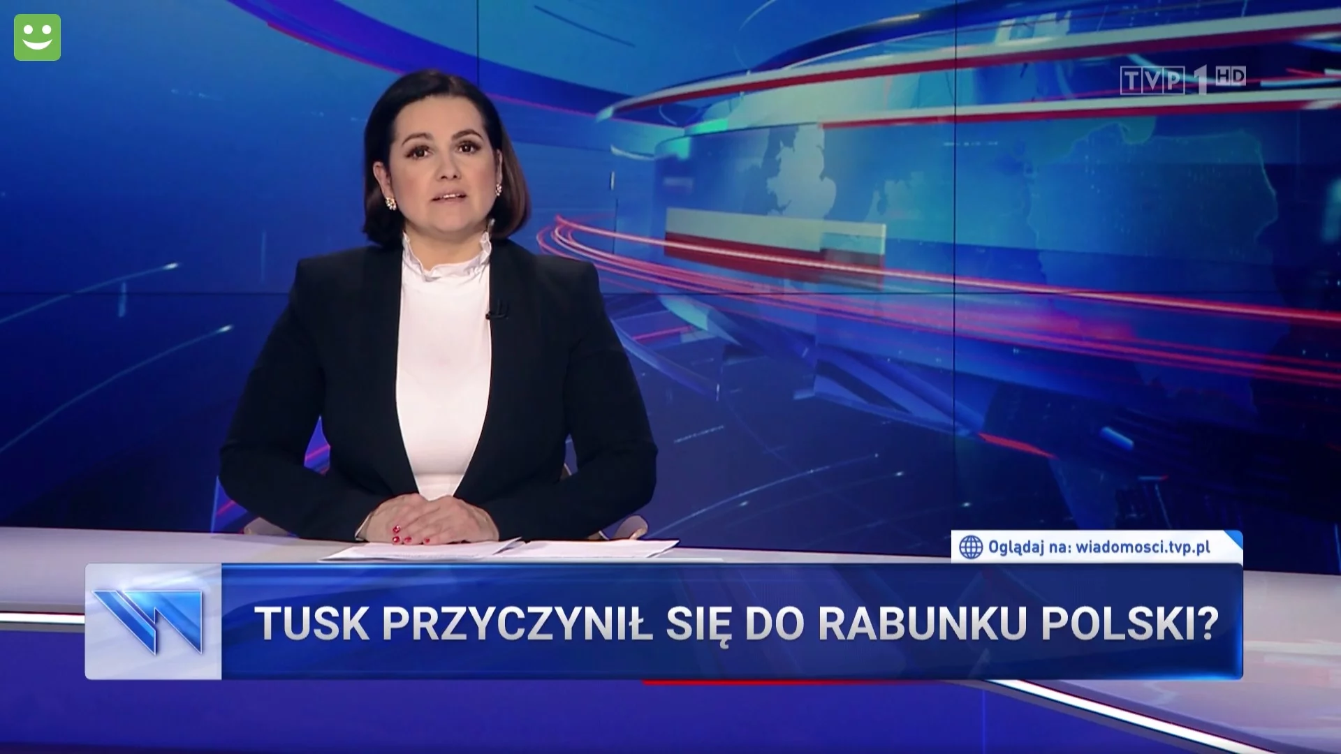 Kadr z „Wiadomości” TVP