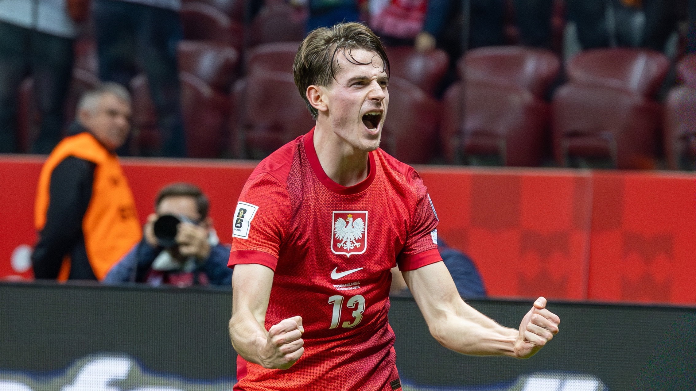 Kibice na PGE Narodowym oszaleli! Tak padł gol dla reprezentacji Polski