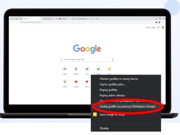 Google Chrome bez opcji szukania obrazu w Google