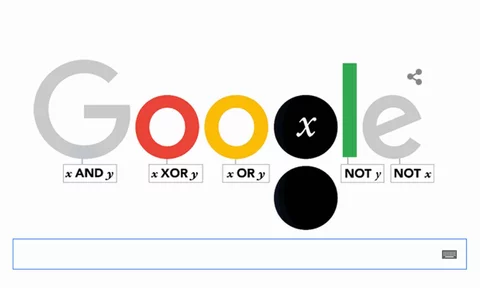 Google Doodle, urodziny George'a Boole'a (fot.screen/Google Doodle)
