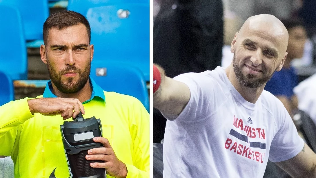 Jerzy Janowicz i Marcin Gortat