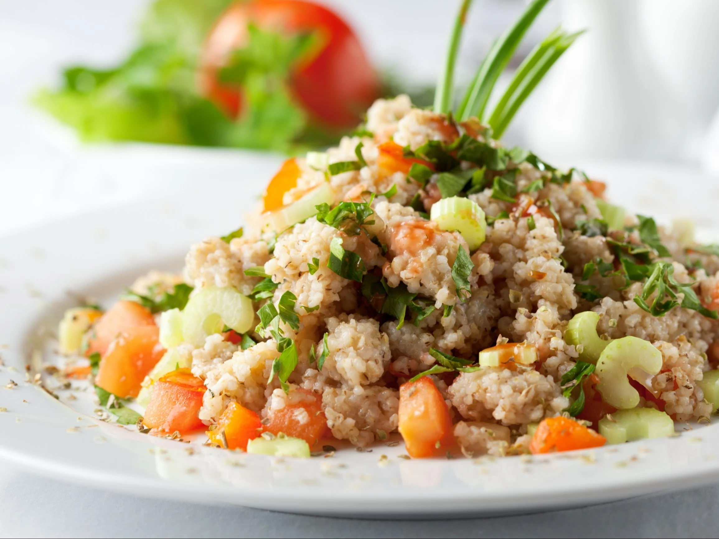 Sałatka z kaszy jęczmiennej